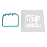 Dad's Workshop Cookie Cutter | Stamp | Stencil #1