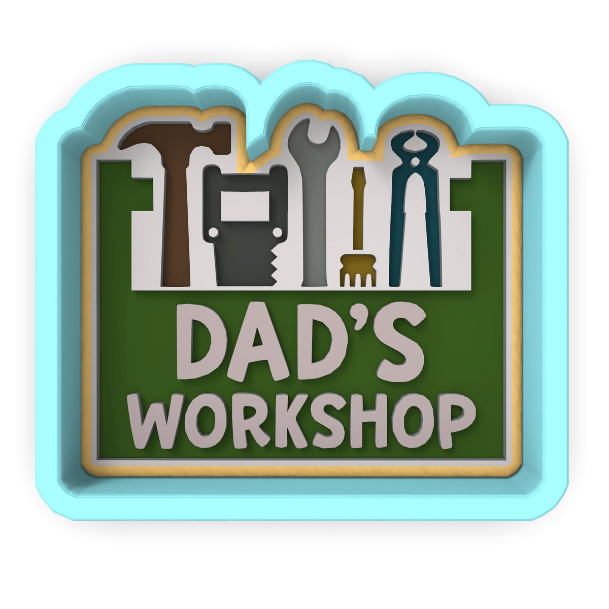 Dad's Workshop Cookie Cutter | Stamp | Stencil #1