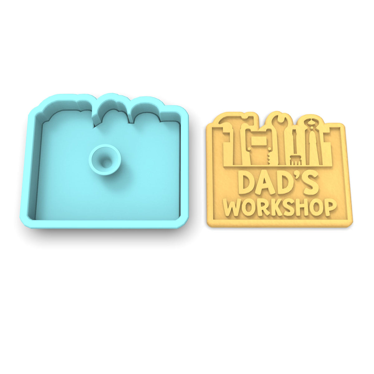 Dad's Workshop Cookie Cutter | Stamp | Stencil #1