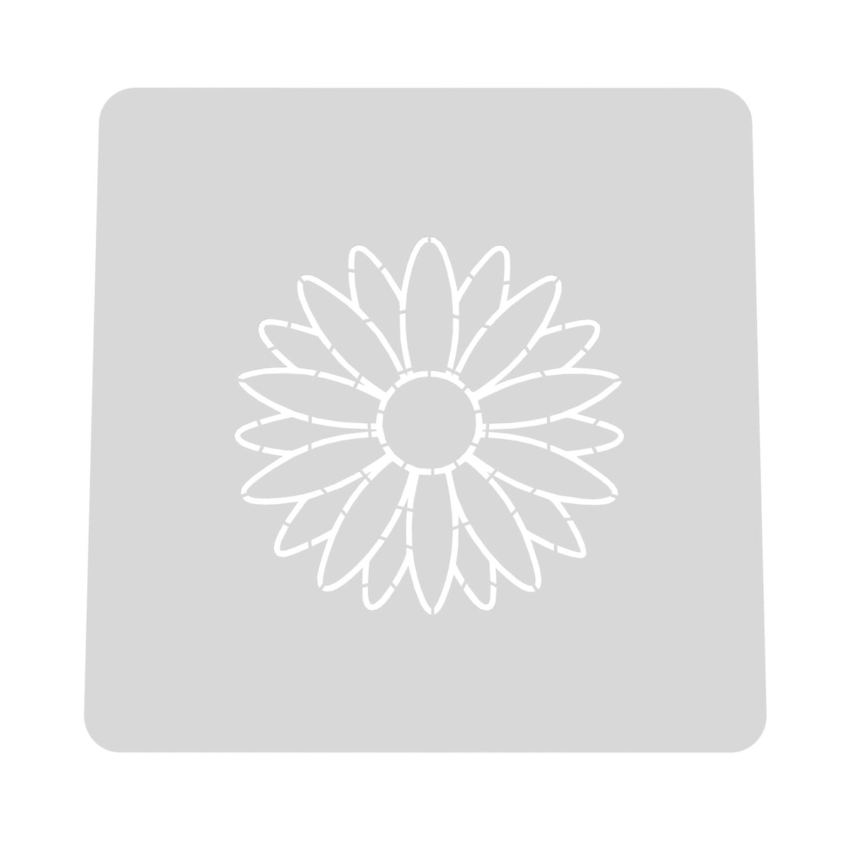 Daisy Flower Cookie Cutter | Stamp | Stencil #2 Animals & Dinosaurs Cookie Cutter Lady MINI - 2 Inches (5cm) Stencil ONLY 