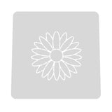 Daisy Flower Cookie Cutter | Stamp | Stencil #2 Animals & Dinosaurs Cookie Cutter Lady MINI - 2 Inches (5cm) Stencil ONLY 