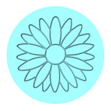 Daisy Flower Cookie Cutter | Stamp | Stencil #2 Animals & Dinosaurs Cookie Cutter Lady MINI - 2 Inches (5cm) Debosser ONLY 
