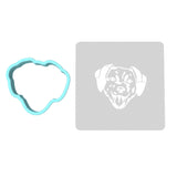 Dalmatian Cookie Cutter | Stamp | Stencil #1 Animals & Dinosaurs Cookie Cutter Lady MINI - 2 Inches (5cm) **BUNDLE** Cutter + Stencil 