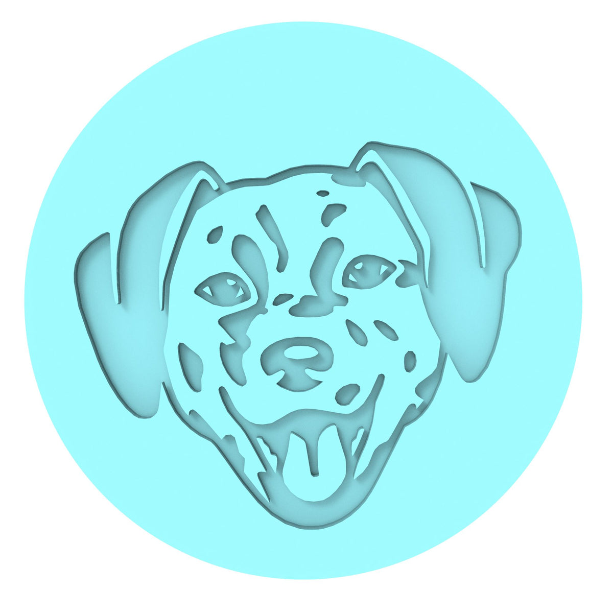 Dalmatian Cookie Cutter | Stamp | Stencil #1 Animals & Dinosaurs Cookie Cutter Lady MINI - 2 Inches (5cm) Debosser ONLY 