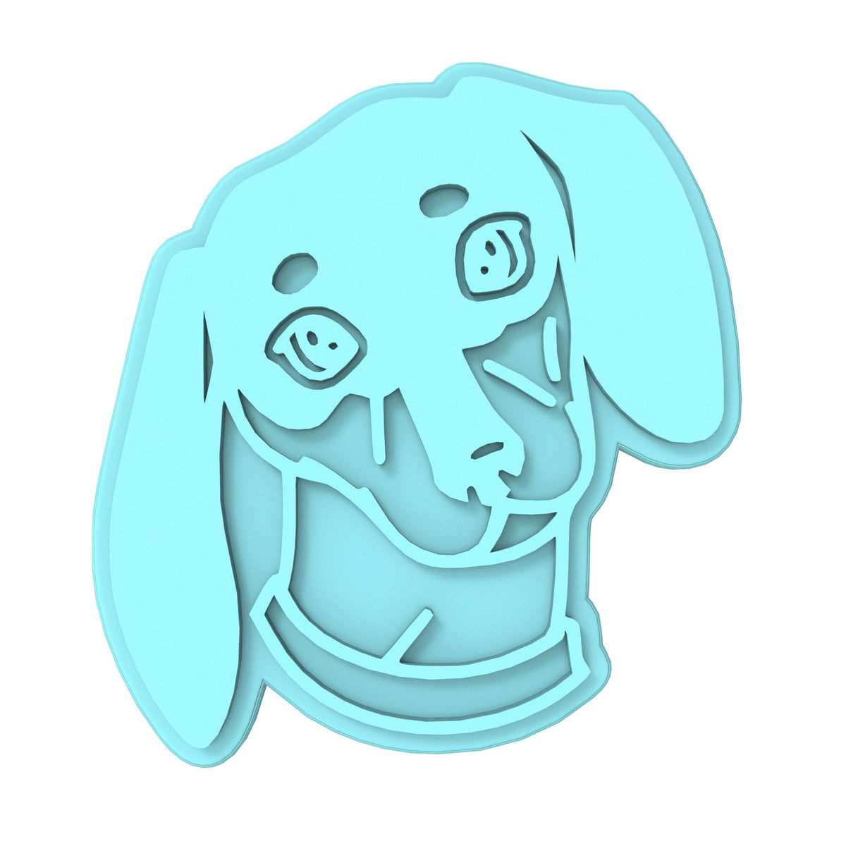 Dashund Cookie Cutter | Stamp | Stencil #1 Animals & Dinosaurs Cookie Cutter Lady MINI - 2 Inches (5cm) Stamp ONLY 