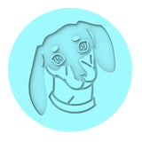 Dashund Cookie Cutter | Stamp | Stencil #1 Animals & Dinosaurs Cookie Cutter Lady MINI - 2 Inches (5cm) Debosser ONLY 