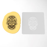 Day of the Dead Skull Cookie Cutter | Stamp | Stencil #3