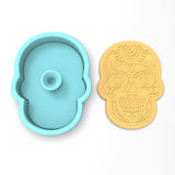 Day of the Dead Skull Cookie Cutter | Stamp | Stencil #3