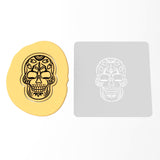 Day of the Dead Skull Cookie Cutter | Stamp | Stencil #4