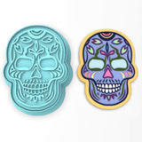 Day of the Dead Skull Cookie Cutter | Stamp | Stencil #4