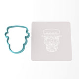 Day of the Dead Skull with Hat Cookie Cutter | Stamp | Stencil #2