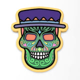 Day of the Dead Skull with Hat Cookie Cutter | Stamp | Stencil #2