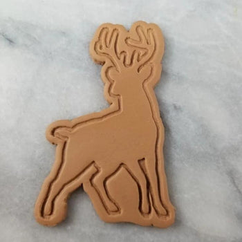 Deer Buck Cookie Cutter Outline & Stamp 1