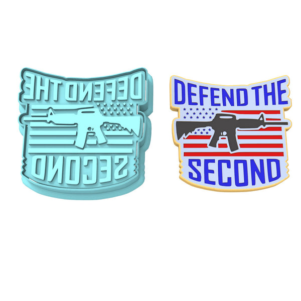 Defend the 2nd Cookie Cutter | Stamp | Stencil #1 Boys/ Army / Outdoorsman Cookie Cutter Lady 