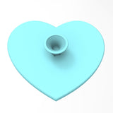 Diagonal Striped Heart Cookie Cutter | Stamp | Stencil #1