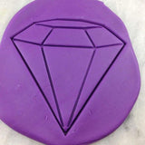 Diamond Cookie Cutter  Stamp & Outline #2