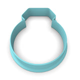 Diamond Wedding Ring Cookie Cutter | Stamp | Stencil #1