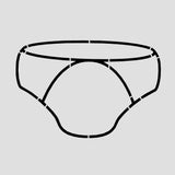 Diaper Cookie Cutter | Stamp | Stencil #1