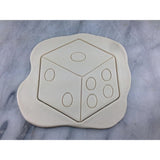 Dice Cookie Cutter  Outline & Stamp