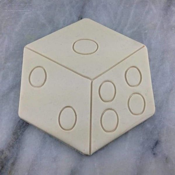 Dice Cookie Cutter  Outline & Stamp
