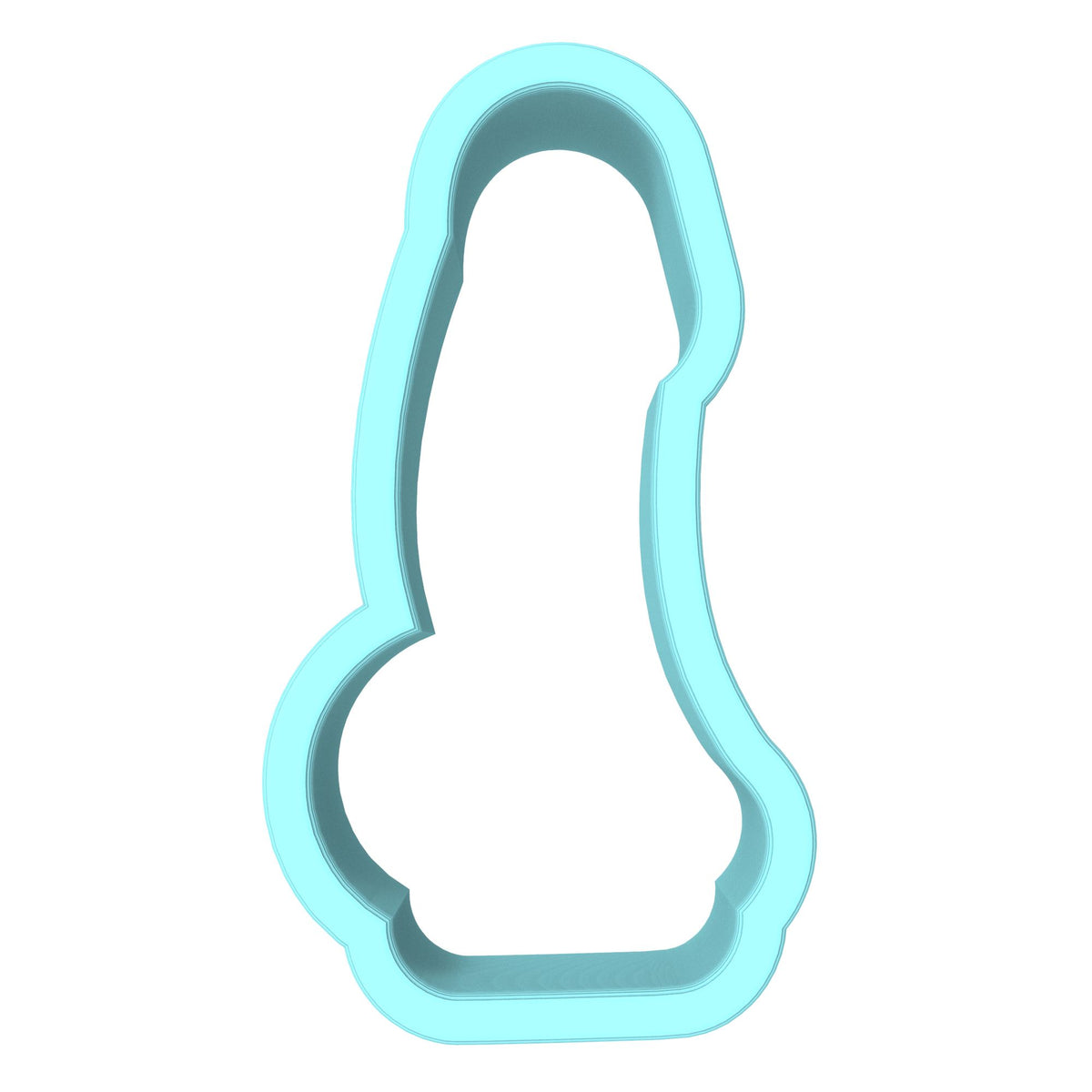 Dildo Cookie Cutter | Stamp | Stencil #1 Bachelorette & Bachelor Cookie Cutter Lady MINI - 2 Inches (5cm) Cookie Cutter ONLY (Outline) 