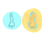 Dildo Cookie Cutter | Stamp | Stencil #1 Bachelorette & Bachelor Cookie Cutter Lady MINI - 2 Inches (5cm) **BUNDLE** Cutter + Debosser 