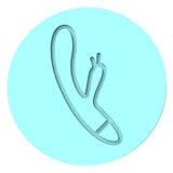 Dildo Cookie Cutter | Stamp | Stencil #2 Bachelorette & Bachelor Cookie Cutter Lady MINI - 2 Inches (5cm) Debosser ONLY 