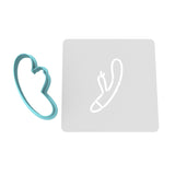 Dildo Cookie Cutter | Stamp | Stencil #2 Bachelorette & Bachelor Cookie Cutter Lady MINI - 2 Inches (5cm) **BUNDLE** Cutter + Stencil 