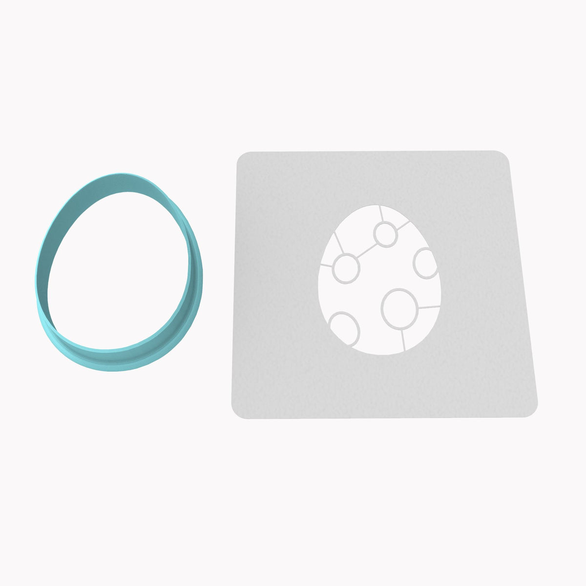 Dinosaur Egg Cookie Cutter | Stamp | Stencil #1