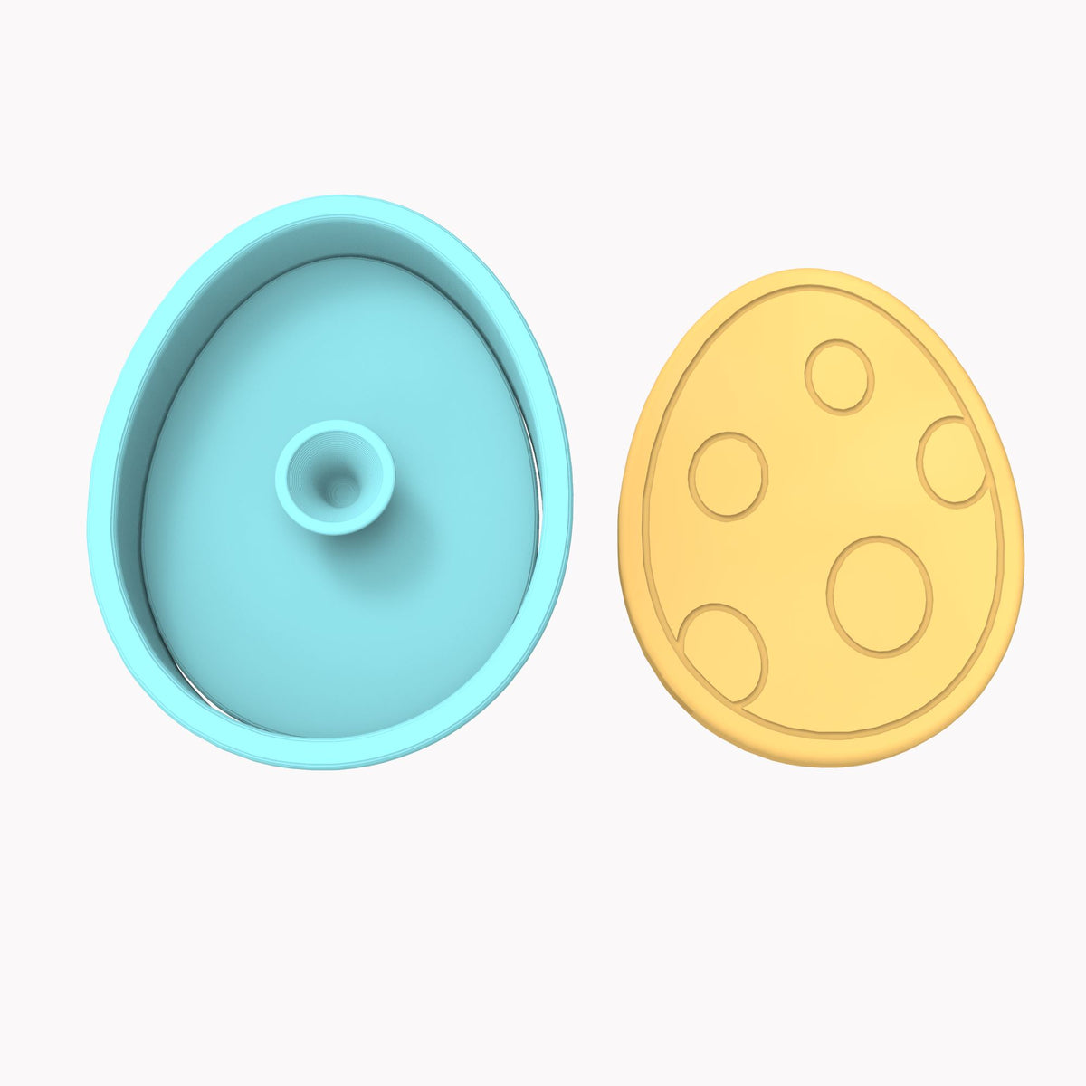 Dinosaur Egg Cookie Cutter | Stamp | Stencil #1