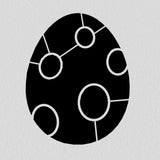 Dinosaur Egg Cookie Cutter | Stamp | Stencil #1