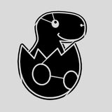 Dinosaur Egg Hatching Cookie Cutter | Stamp | Stencil #1