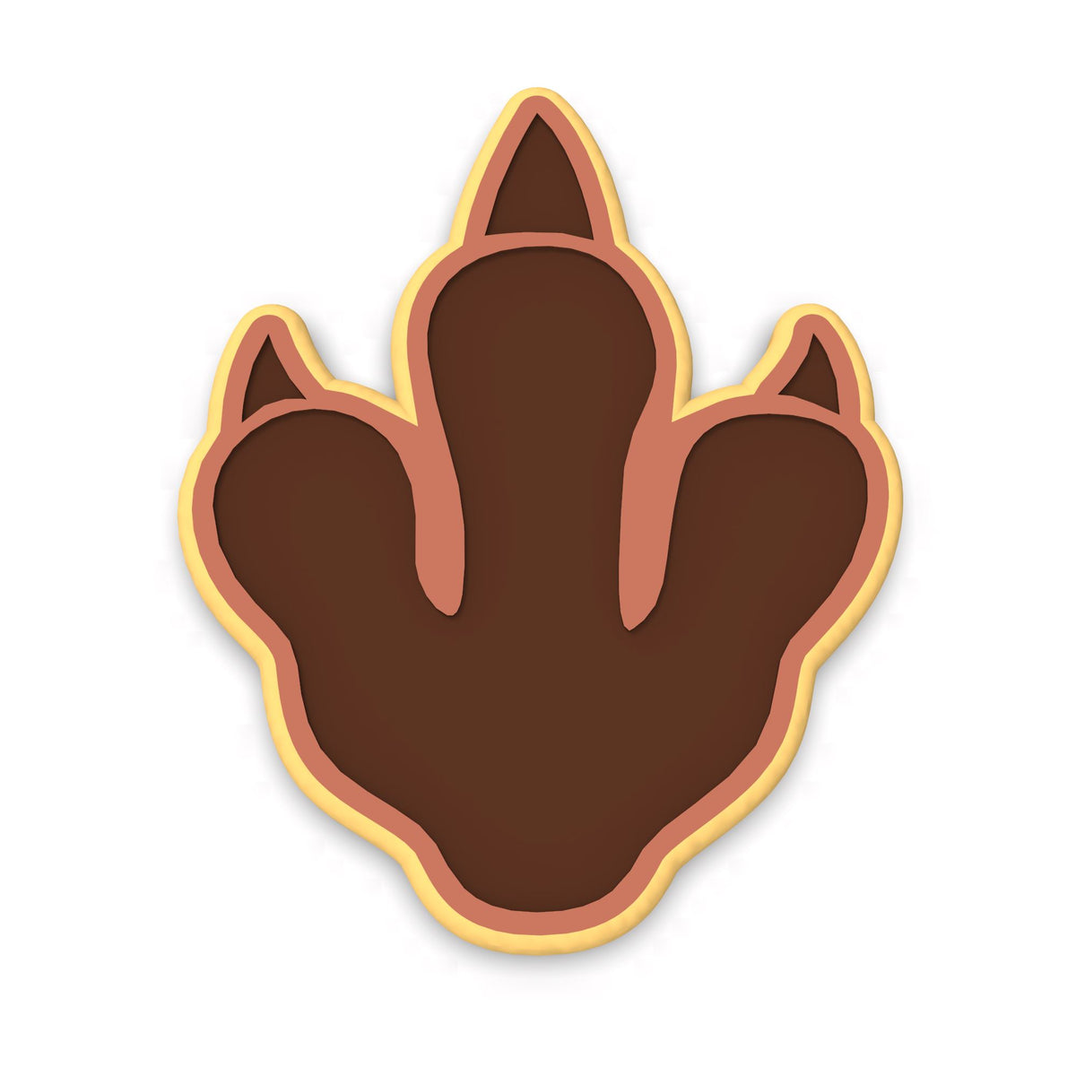 Dinosaur Footprint Cookie Cutter | Stamp | Stencil #1