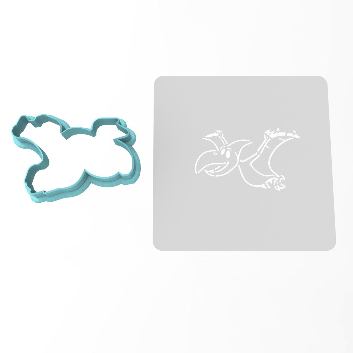 Dinosaur Pterodactyl Cookie Cutter | Stamp | Stencil #1