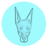 Doberman Pinscher Cookie Cutter | Stamp | Stencil #1 Animals & Dinosaurs Cookie Cutter Lady MINI - 2 Inches (5cm) Debosser ONLY 