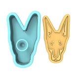 Doberman Pinscher Cookie Cutter | Stamp | Stencil #1 Animals & Dinosaurs Cookie Cutter Lady 