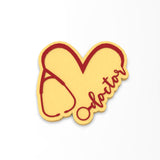 Doctor Heart Cookie Cutter | Stamp | Stencil #1