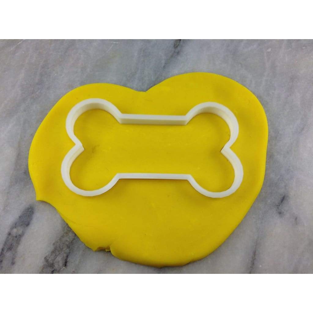 Dog Bone Cookie Cutter Outline #2 Short - Dogs & Cats