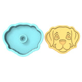 Dog Face Cookie Cutter | Stamp | Stencil #A Animals & Dinosaurs Cookie Cutter Lady 