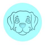 Dog Face Cookie Cutter | Stamp | Stencil #A Animals & Dinosaurs Cookie Cutter Lady MINI - 2 Inches (5cm) Debosser ONLY 