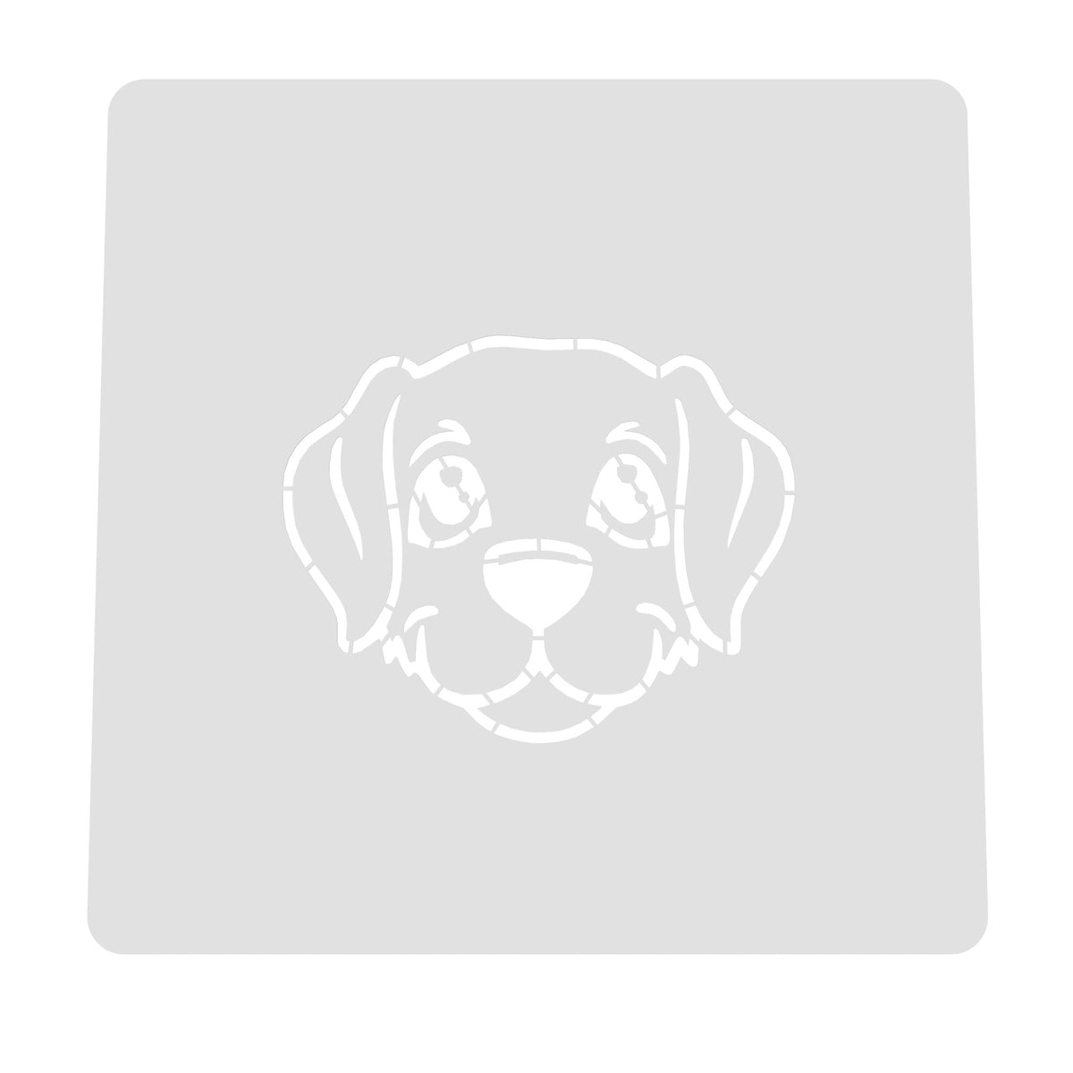 Dog Face Cookie Cutter | Stamp | Stencil #A Animals & Dinosaurs Cookie Cutter Lady MINI - 2 Inches (5cm) Stencil ONLY 