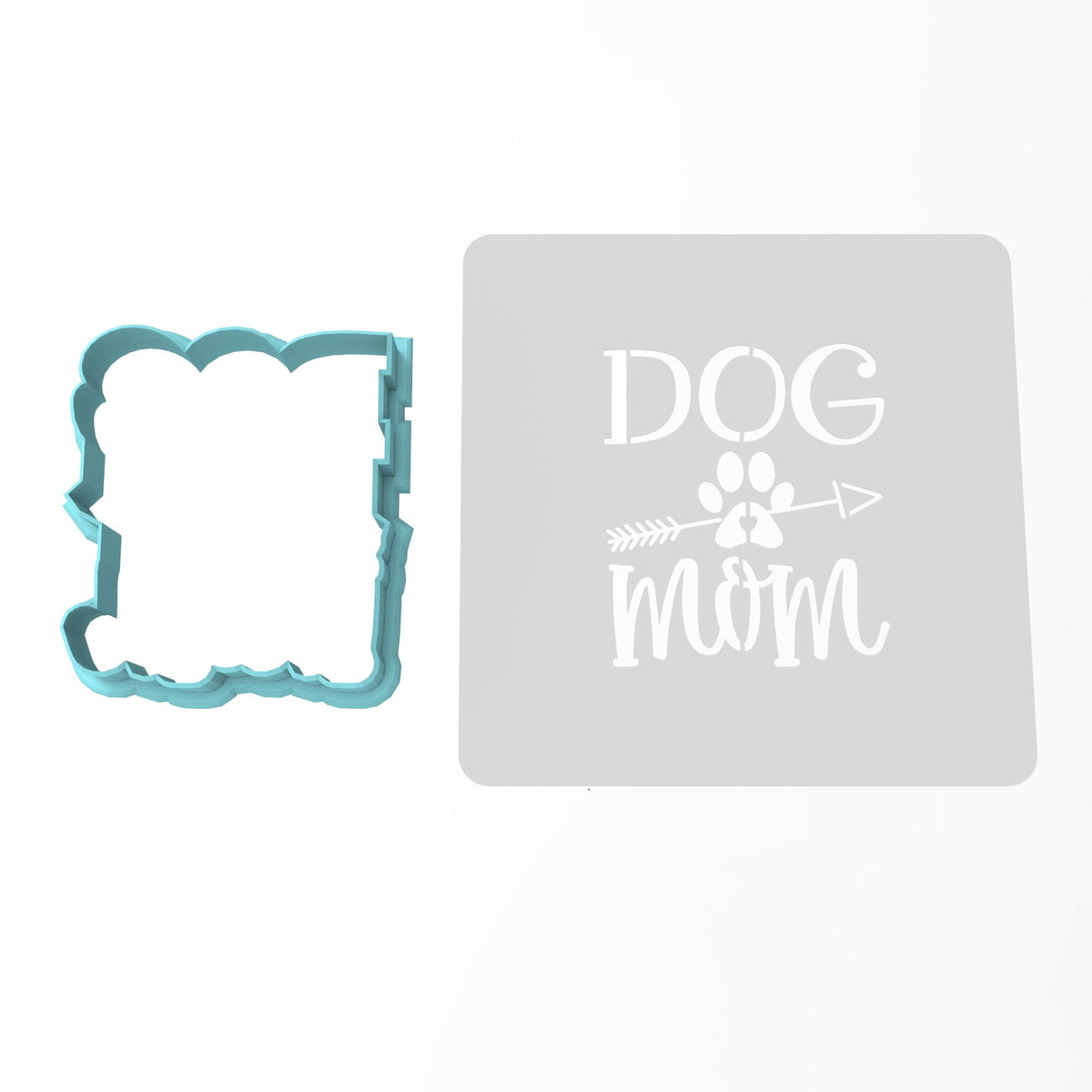 Dog Mom Cookie Cutter | Stamp | Stencil #1