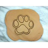 Dog Paw Cookie Cutter Detailed