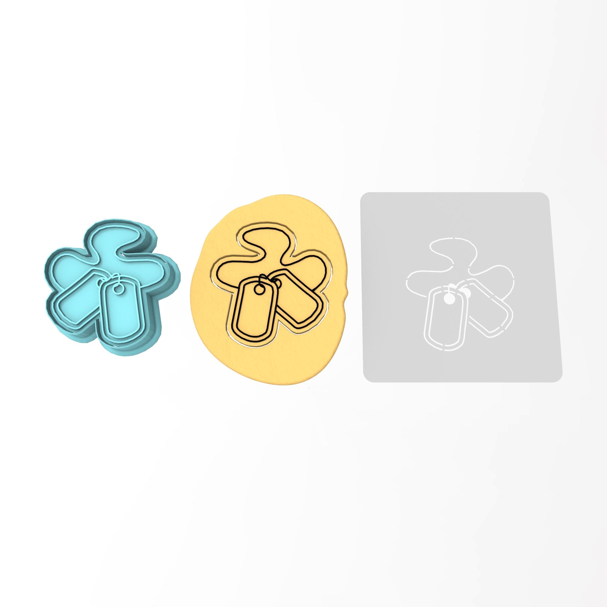 Cookie dog tag top