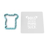 Dogs Because People Suck Cookie Cutter | Stamp | Stencil #1