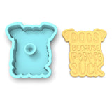 Dogs Because People Suck Cookie Cutter | Stamp | Stencil #1