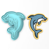 Dolphin Cookie Cutter | Stamp | Stencil #1
