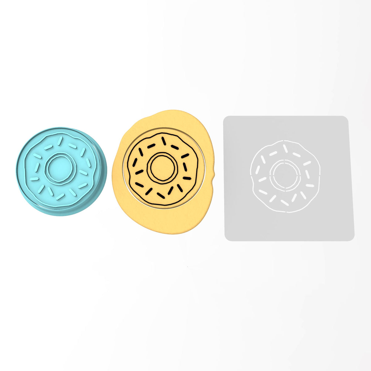Donut  Cookie Cutter | Stamp | Stencil #1