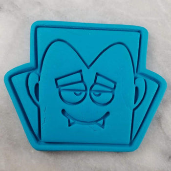 Dracula Cookie Cutter Outline & Stamp 1