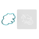 Dragon Cookie Cutter | Stamp | Stencil #2